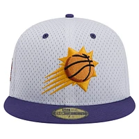 Men's New Era White/Purple Phoenix Suns Throwback 2Tone 59FIFTY Fitted Hat