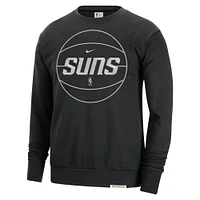 Men's Nike Black Phoenix Suns 2023/24 Authentic Standard Issue Travel Performance Pullover Sweatshirt