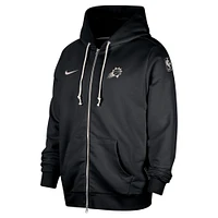 Veste à capuche entièrement zippée Nike Phoenix Suns Authentic Standard Issue pour homme, noire