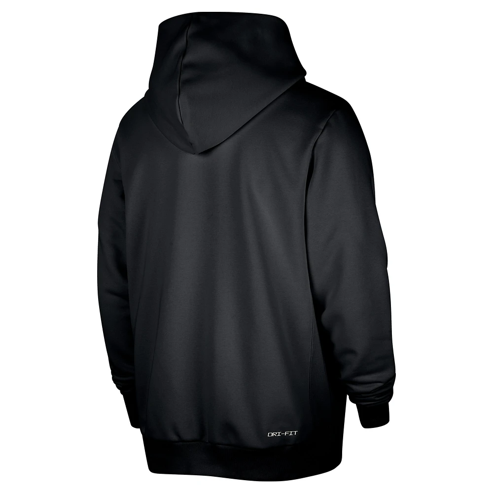Veste à capuche entièrement zippée Nike Phoenix Suns Authentic Standard Issue pour homme, noire