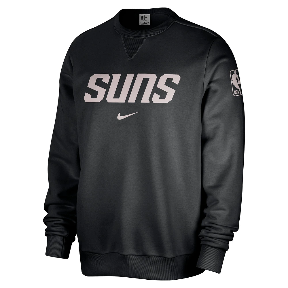 Men's Nike Phoenix Suns Courtside Standard Issue Performance Pullover Sweatshirt