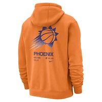 Men's Nike Orange Phoenix Suns Courtside Club Pullover Hoodie