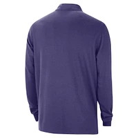 Haut Nike Courtside Performance à demi-zip violet Phoenix Suns 2024/25 pour homme