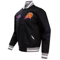 Men's Pro Standard Black Phoenix Suns 2023/24 City Edition Full-Zip Varsity Jacket