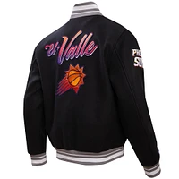 Men's Pro Standard Black Phoenix Suns 2023/24 City Edition Full-Zip Varsity Jacket
