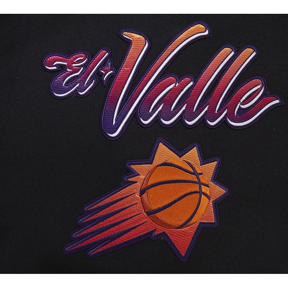 Men's Pro Standard Black Phoenix Suns 2023/24 City Edition Full-Zip Varsity Jacket