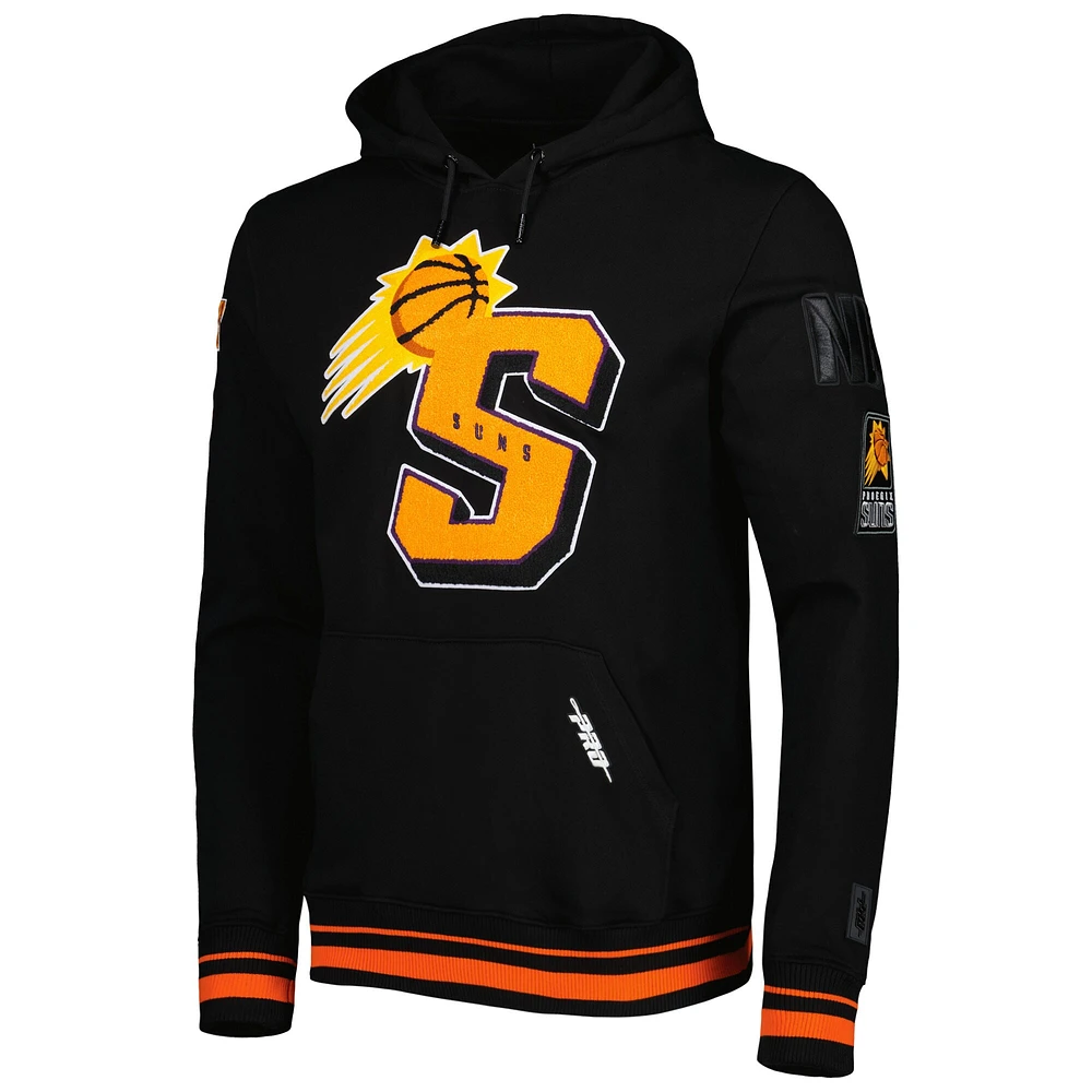 Men's Pro Standard Black Phoenix Suns Mash Up Capsule Pullover Hoodie