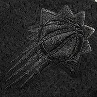 Men's Pro Standard Devin Booker Black Phoenix Suns Triple Tonal Mesh Button-Up Top