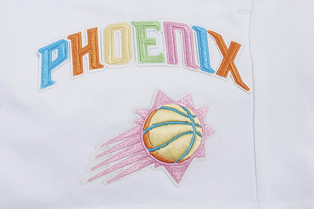 Men's Pro Standard White Phoenix Suns Washed Neon Shorts