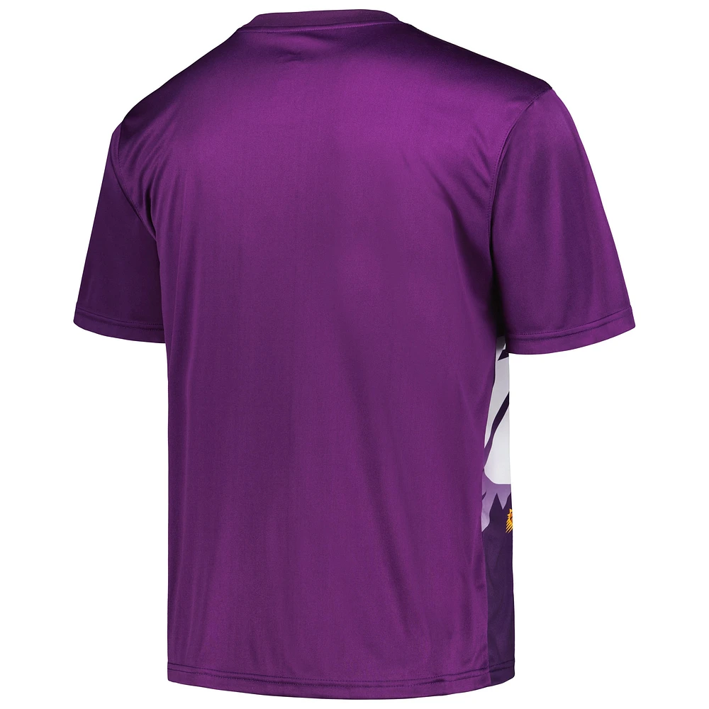 T-shirt violet sublimé Phoenix Suns pour homme
