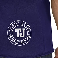 Men's Tommy Jeans Purple Phoenix Suns Paul French Terry Short Sleeve Pullover Hoodie