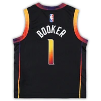 Preschool Jordan Brand Devin Booker Black Phoenix Suns 2022/23 Swingman Jersey - Statement Edition