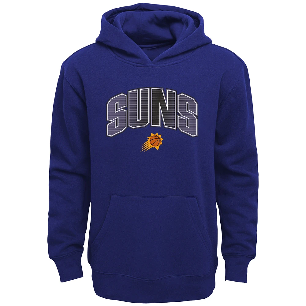 Preschool Purple/Heather Grey Phoenix Suns Double Up Pullover Hoodie & Pants Set