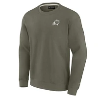 Unisex Fanatics Olive Phoenix Suns Elements Super Soft Fleece Pullover Sweatshirt