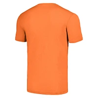 Unisex Homage Devin Booker Orange Phoenix Suns SkyBox Player Tri-Blend T-Shirt