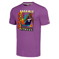 Unisex Homage Kevin Durant Purple Phoenix Suns SkyBox Player Tri-Blend T-Shirt