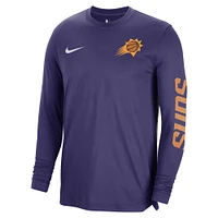 Unisex Nike Purple Phoenix Suns 2023/24 Authentic Pregame Long Sleeve Shooting Shirt