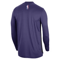 Unisex Nike Purple Phoenix Suns 2023/24 Authentic Pregame Long Sleeve Shooting Shirt