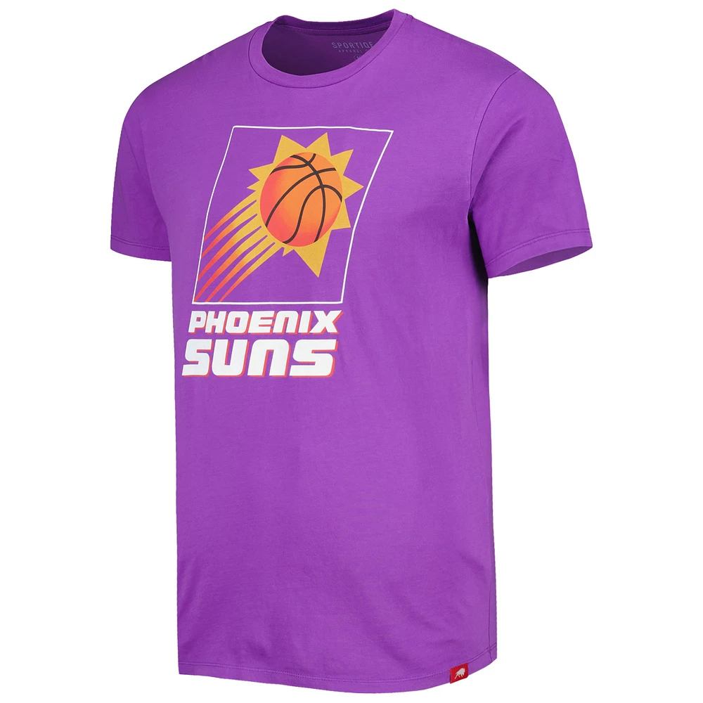 Unisex Sportiqe Purple Phoenix Suns Hardwood Classics Bingham Elevated T-Shirt