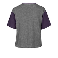 Women's '47  Gray Phoenix Suns Rise Clubhouse Ziggy Color Block T-Shirt