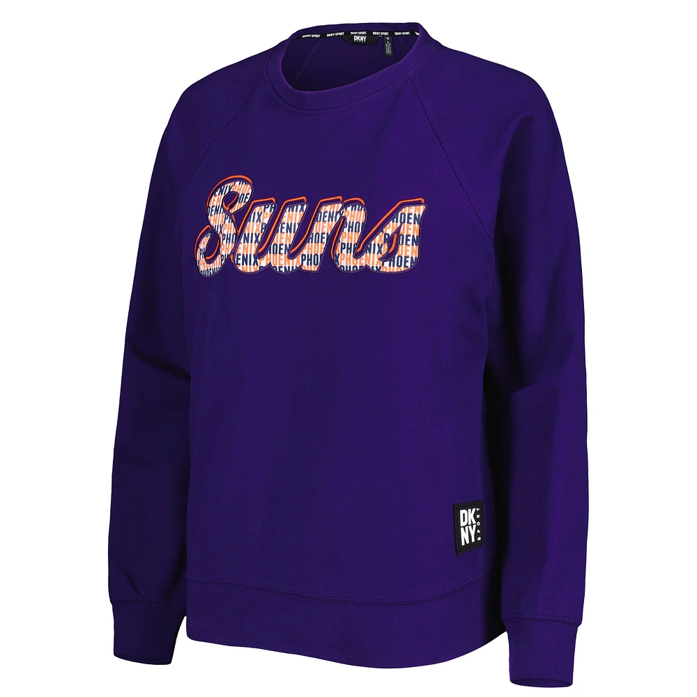 Sweat-shirt raglan DKNY Sport Phoenix Suns Regina violet pour femme