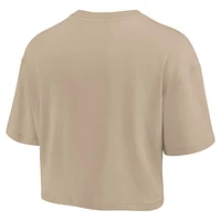 Women's Fanatics Khaki Phoenix Suns Elements Super Soft Boxy Cropped T-Shirt