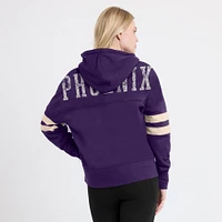 Women's Fanatics Purple Phoenix Suns Bold Move Dolman V-Neck High Hip Hoodie