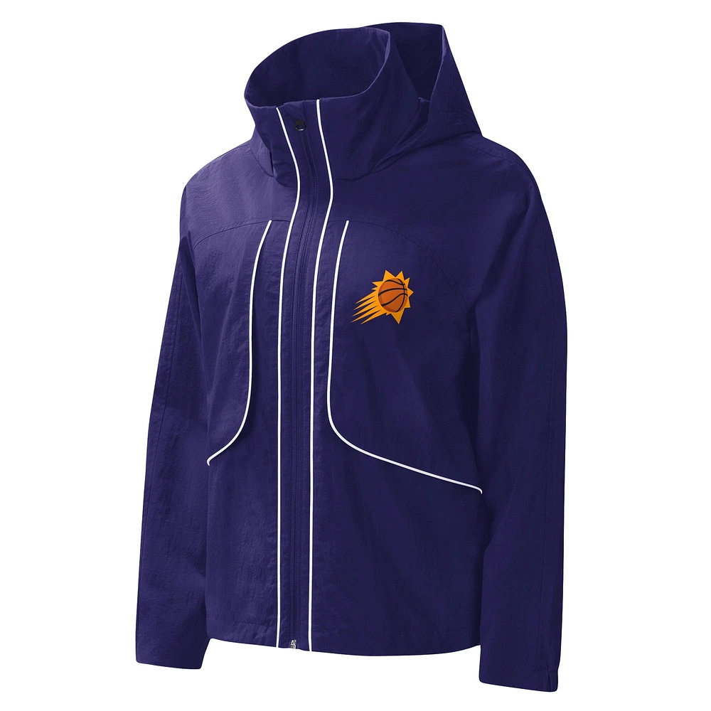 Sweat à capuche zippé pour femme G-III 4Her by Carl Banks violet Phoenix Suns Last Shot