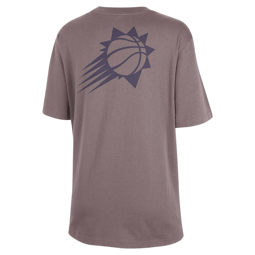 Women's Jordan Brand  Charcoal Phoenix Suns Courtside Statement Edition Boyfriend T-Shirt