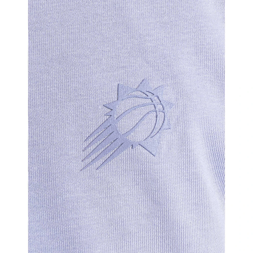 Women's Lusso Purple Phoenix Suns Nola Faded Tonal Cropped T-Shirt