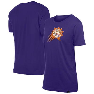 T-shirt à fleurs violet Phoenix Suns Glam Game de New Era pour femme