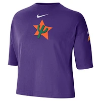 T-shirt Nike violet Phoenix Suns 2024/25 City Edition Courtside Boxy pour femme