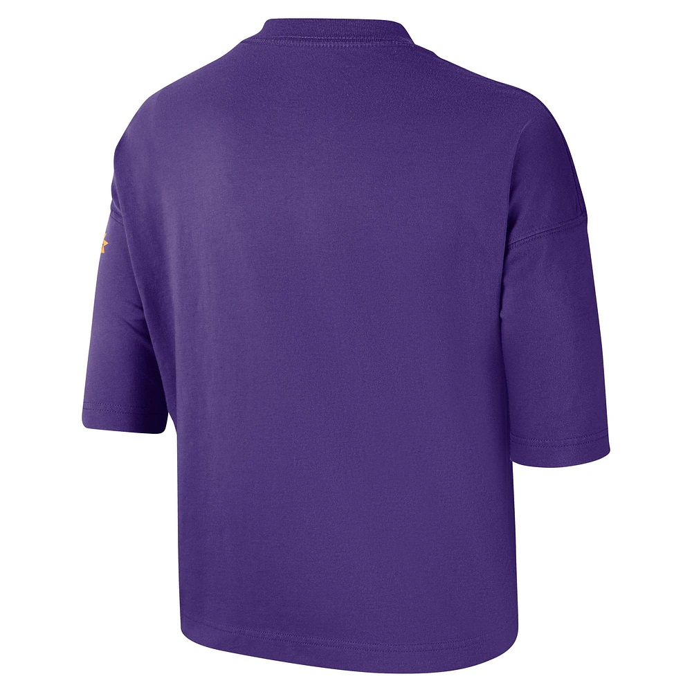 T-shirt Nike violet Phoenix Suns 2024/25 City Edition Courtside Boxy pour femme
