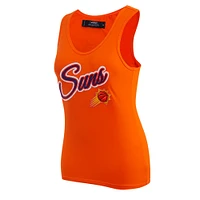 Women's Pro Standard  Orange Phoenix Suns Script Tank Top