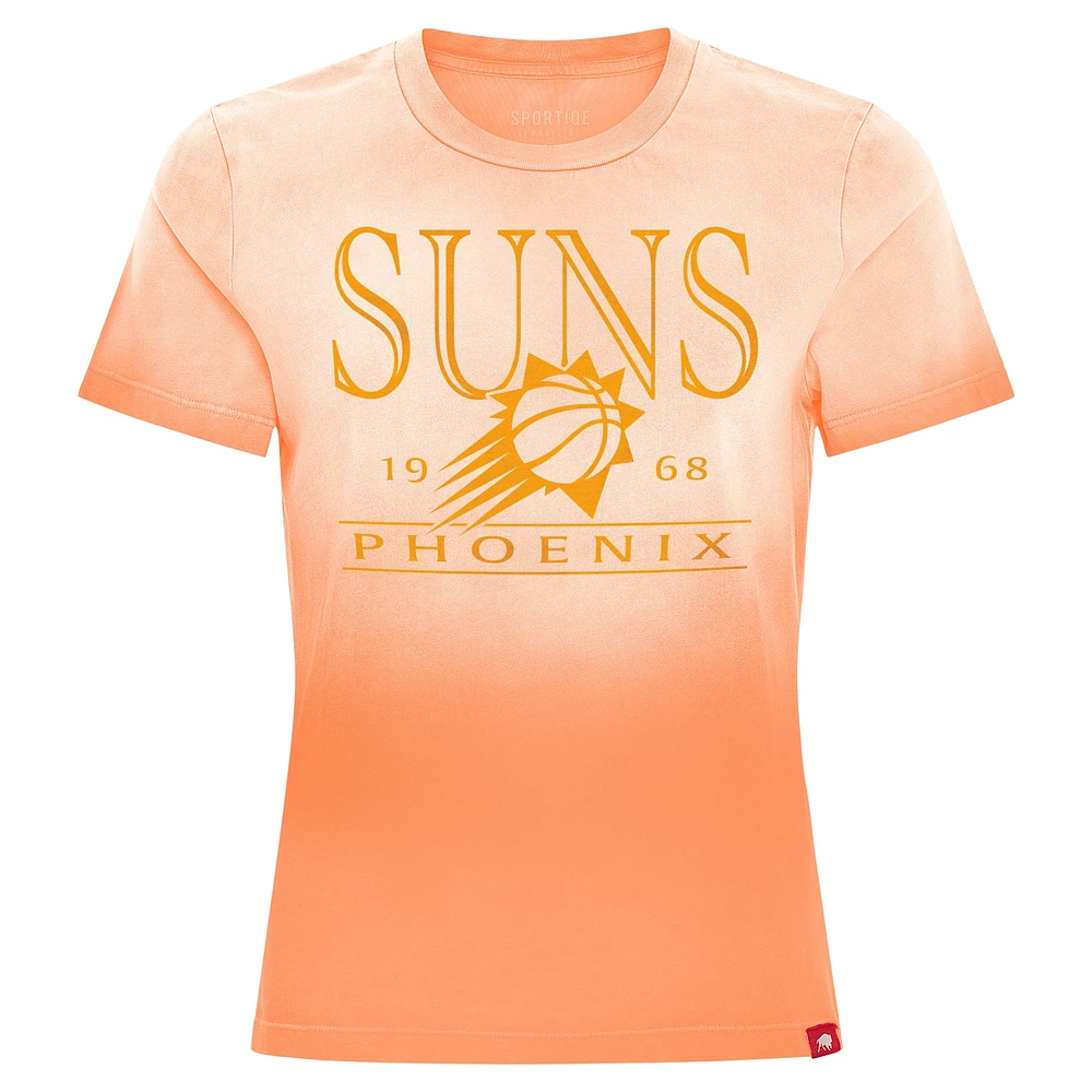 Women's Sportiqe Orange Phoenix Suns Arcadia Sun-Dipped T-Shirt