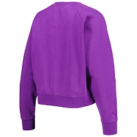 Women's Sportiqe Purple Phoenix Suns Hardwood Classics Ashlyn Raglan Pullover Sweatshirt