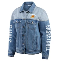 Women's WEAR by Erin Andrews Blue Phoenix Suns Full-Button Denim Jacket