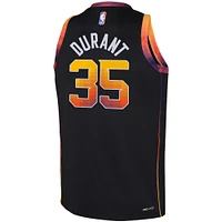 Youth Jordan Brand Kevin Durant Black Phoenix Suns 2022/23 Swingman Jersey - Statement Edition