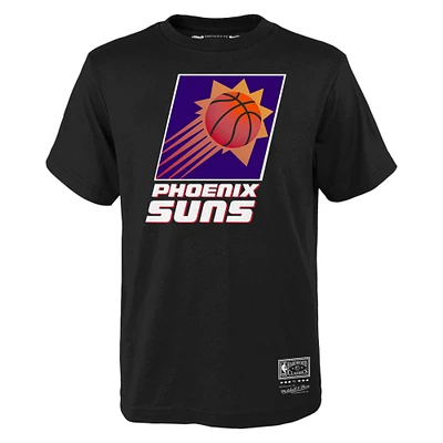 T-shirt noir avec logo rétro Mitchell & Ness pour jeunes Hardwood Classics