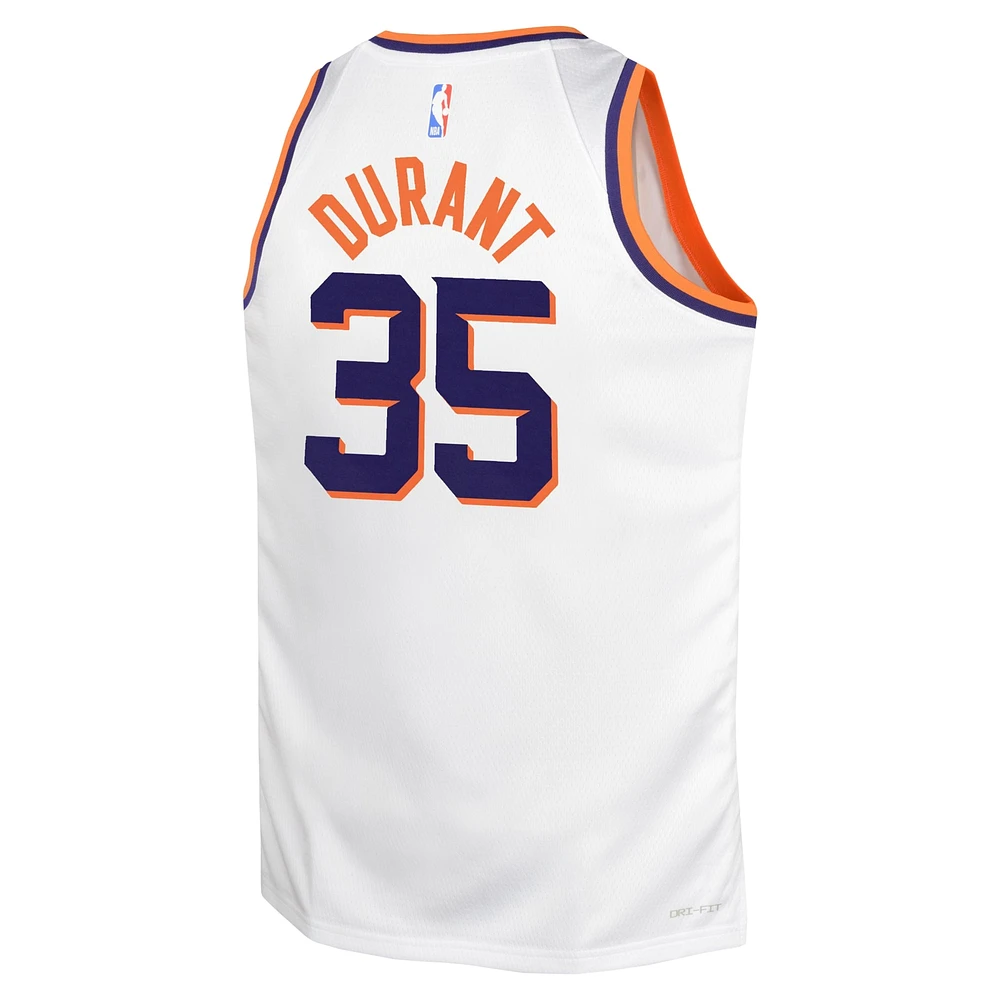 Youth Nike Kevin Durant White Phoenix Suns Swingman Jersey - Association Edition