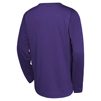 Youth Nike  Purple Phoenix Suns 2024/25 City Edition Pregame Performance Long Sleeve Shooting T-Shirt