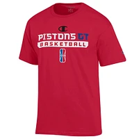 T-shirt unisexe Champion Red Pistons GT On-Court 2K League Authentic Practice