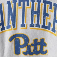 Men's Champion Gray Pitt Panthers Arch Over Logo Reverse Weave Pullover Sweatshirt