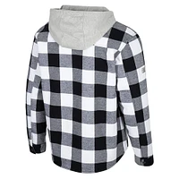Men's Colosseum Black/White Pitt Panthers Buffalo Plaid Full-Zip Jacket