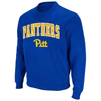Men's Colosseum Royal Pitt Panthers Arch & Logo Sweatshirt