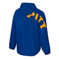 Men's Colosseum  Royal Pitt Panthers Reloaded Anorak Half-Zip Jacket