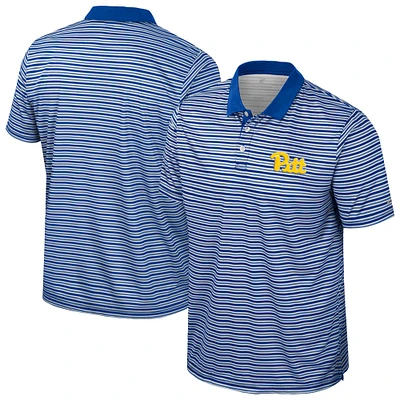 Polo rayé pour homme Colosseum Royal Pitt Panthers