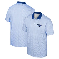 Polo à rayures Colosseum White/Royal Pitt Panthers pour homme