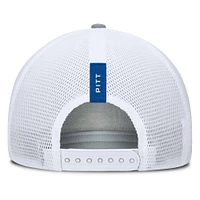 Men's Fanatics Heather Gray/Royal Pitt Panthers Profile Trucker Adjustable Hat