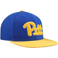 Men's Mitchell & Ness Royal/Gold Pitt Panthers 2-Tone 2.0 Snapback Hat